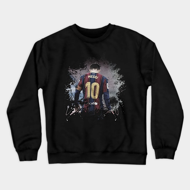 MESSI 10 SPLASH Crewneck Sweatshirt by Tee Trends